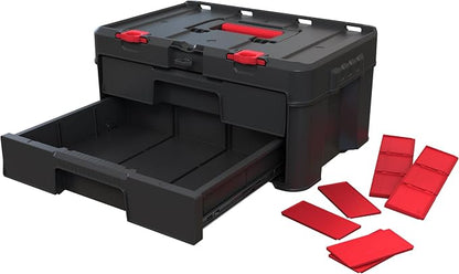 Keter Stack-n-Roll Two Drawer Tool Box - Image 7