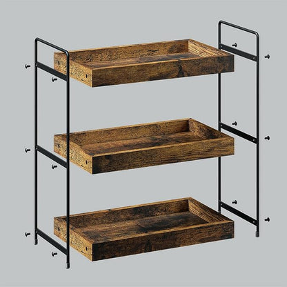 Bathroom Counter Organizer, 3-Tier Wood Spice Rack Organizer - Image 7