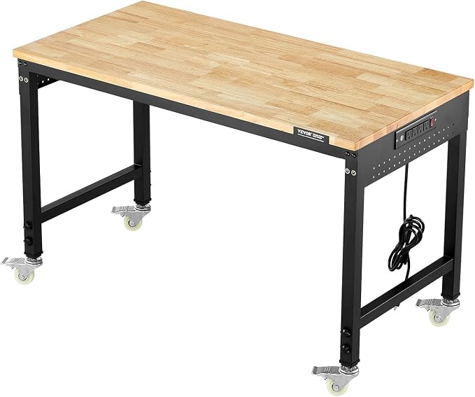 VEVOR Adjustable Workbench, 48-Inch Work Bench - Image 9