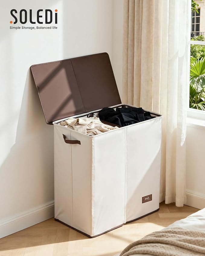 SOLEDI Large Double Laundry Hamper - Image 7