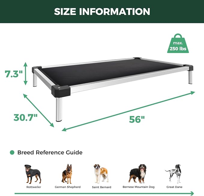 FXW TitanNest Chew-Proof Elevated Dog Bed, Raised Cot - Image 6