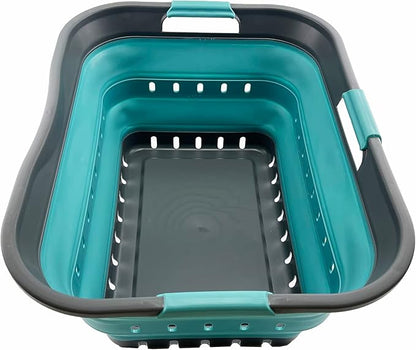 SAMMART 42L Collapsible Plastic Laundry Basket by SAMMART