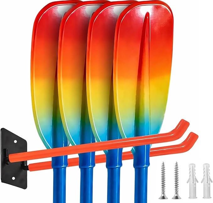Kayak Paddle Holder Wall Mount – Heavy Duty Paddle Storage Rack by Unknown