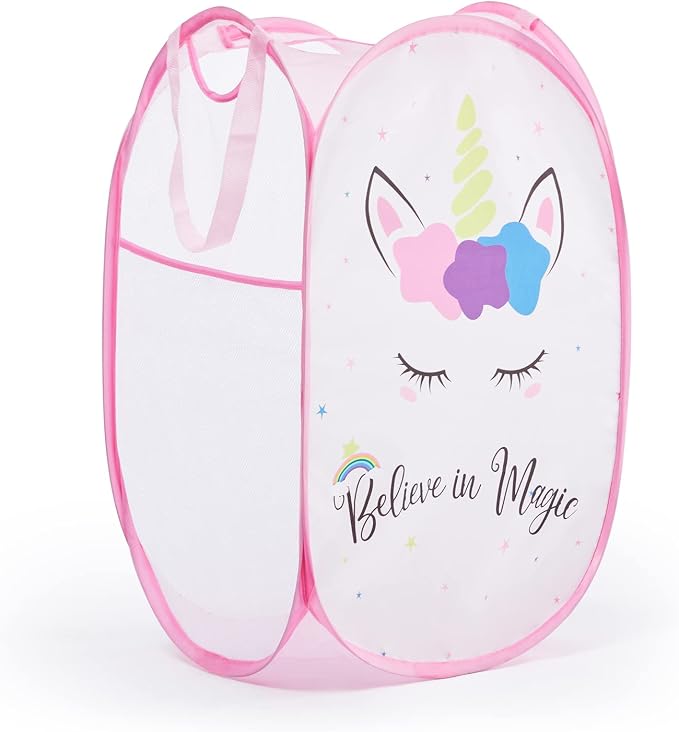 TECHMILLY Collapsible Mesh Pop Up Laundry Hamper - Image 8