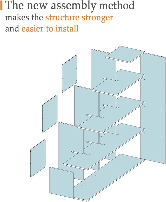 Ladder Cube Storage Bookcase - Image 7