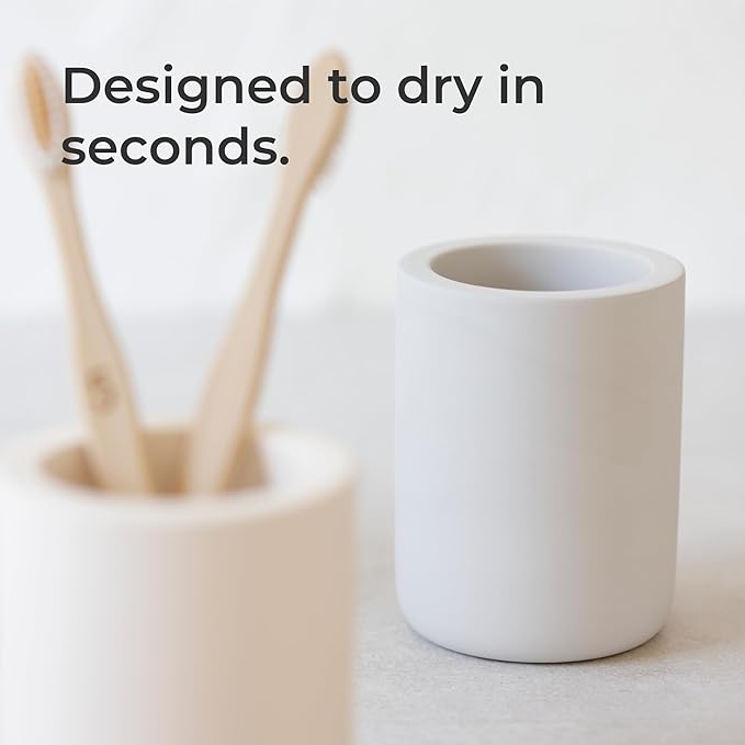 Selegna Drying Stone Toothbrush Holder, Diatomite Toothbrush Holders - Image 2