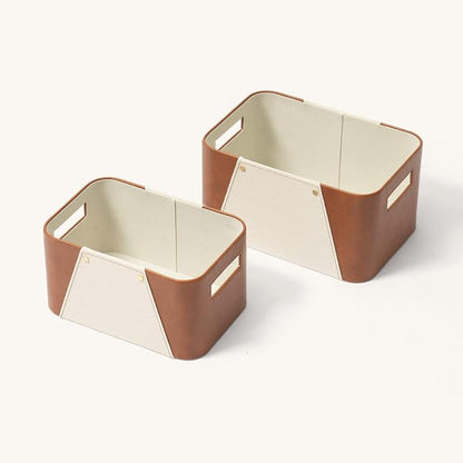 LA JOLIE MUSE Storage Baskets for Organizing, 2 Pack, Storage Cube Boxes Luxury - Image 6