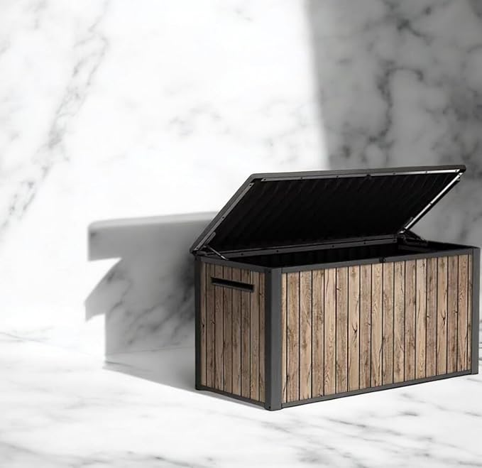 Outdoor Storage Box with Lockable Lid - Image 5