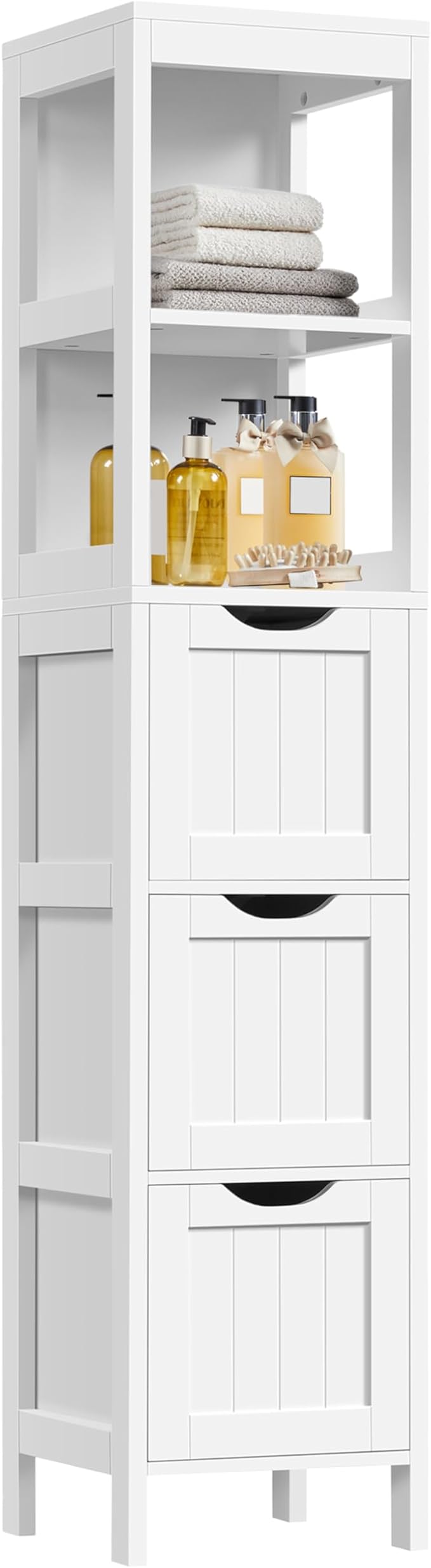 Yaheetech 56" Tall Narrow Bathroom Storage Cabinet by Unknown