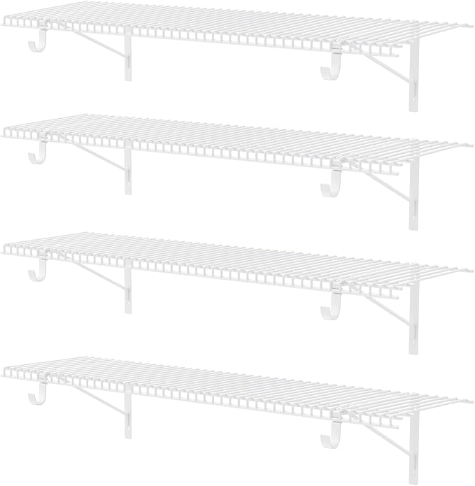 4-Pack Wire Closet Shelving by Supforce