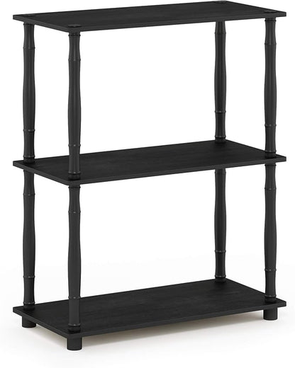 Furinno TURN-N-TUBE Storage Shelves, 3-Tier Book Shelf, Corner Shelf, Toolless - Image 6