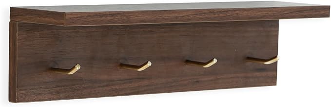 Entrance Coat Rack ，Coat Hooks, Wall-Mounted Wooden Hook Rack, Wall-Mounted - Image 3