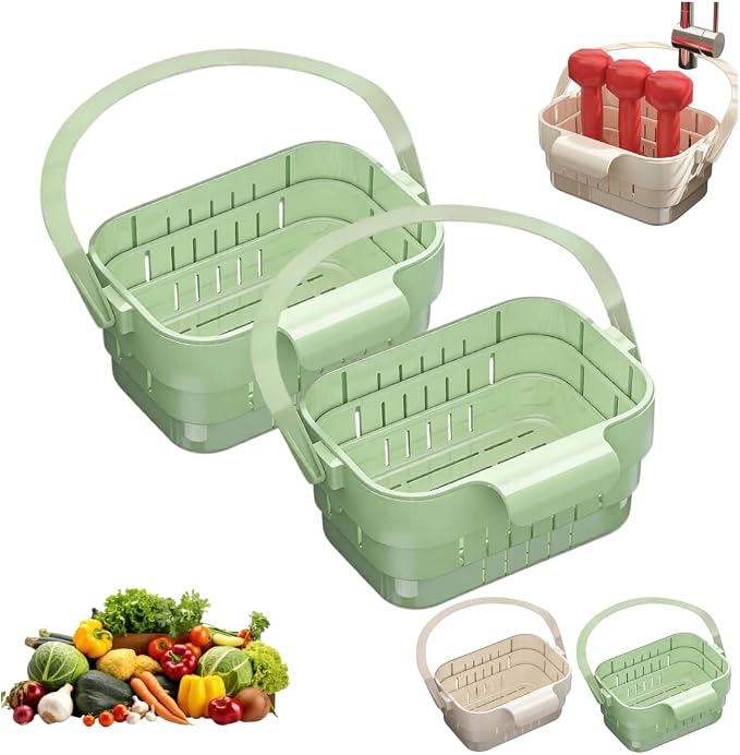 Foldable Hanging Kitchen Sink Drain Basket, 2026 New Hanging Sink Strainer by Unknown