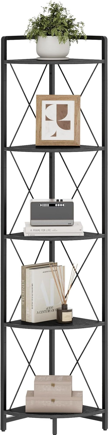 5 Tier Corner Shelf Stand, Plant Stand Display Shelf - Image 8