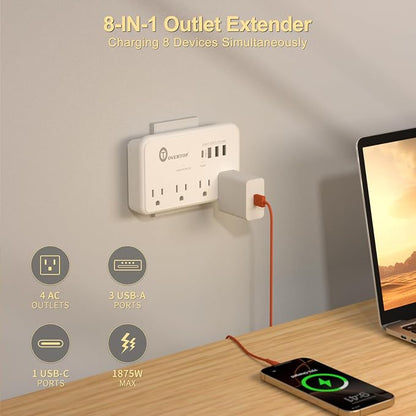 Overtop Wall Outlet Extender Surge Protector - Image 4