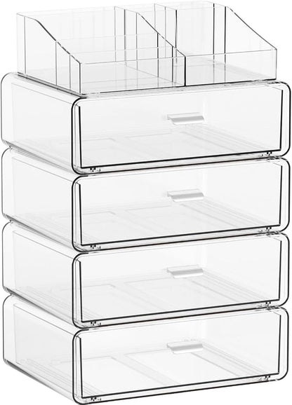 Yieach 5 Tier Clear Acrylic Makeup Organizers by Yieach