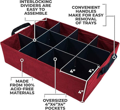 Christmas Ornament Storage Box, Holds 36-4 Inch Ornaments | Adjustable - Image 4