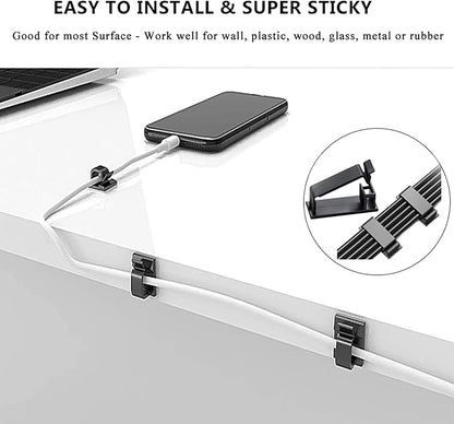 311Pcs Cable Management Organizer Kit 4 Cable Sleeve Split, 53Cable Clips - Image 8