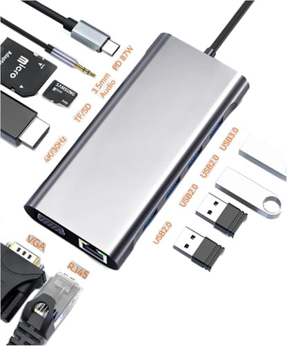 USB C Laptop Docking Station 11 in 1 Type-C Hub - Image 9
