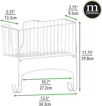 mDesign Wall Mounted Ironing Board Holder - Image 4