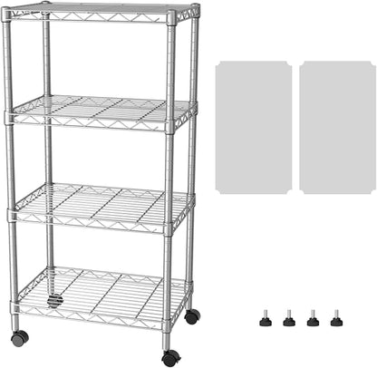 SINGAYE 4 Small Shelves Storage Shelf Wire Shelving Unit Metal Shelf Adjustable by SINGAYE