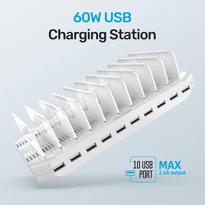 【10PCS】 Unitek Multi Charging Station, 10-Port USB Charger - Image 4