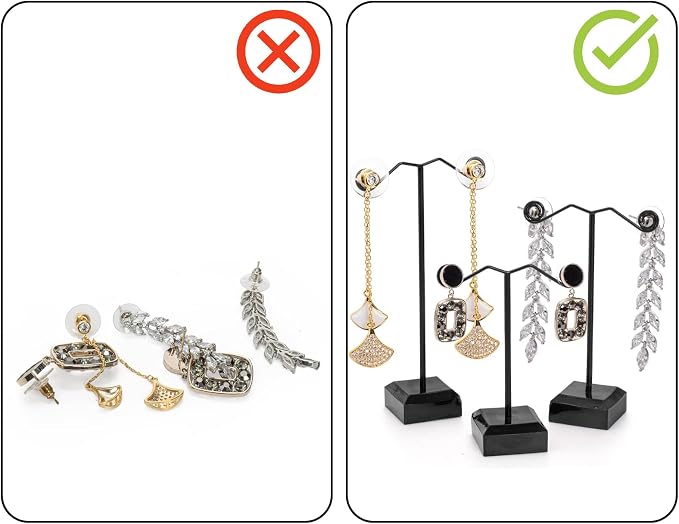Coloch 18 Pcs Metal Earring Holder - Image 8
