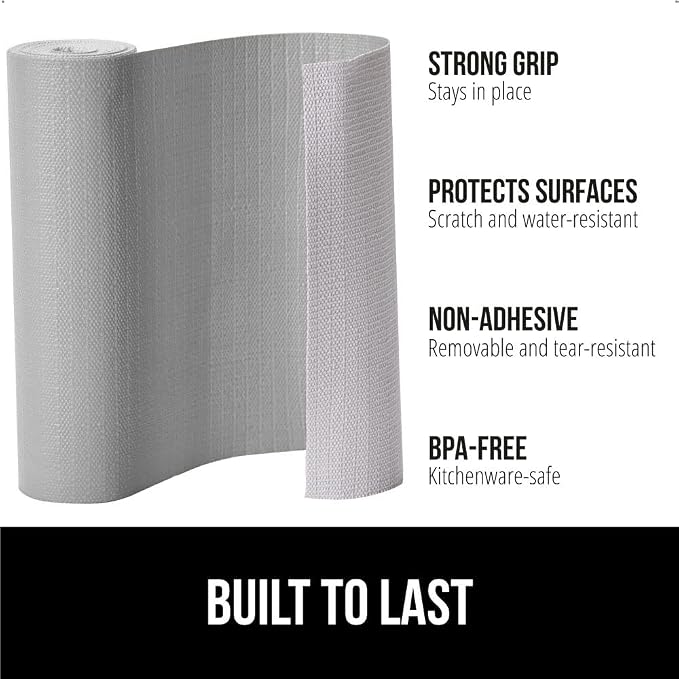 GORILLA GRIP DripGuard Shelf Liner, Non-Adhesive Drawer and Kitchen Cabinet - Image 2