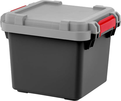 IRIS USA 4 Pack TrailBox, 8 Gallon Lockable Storage Trunk Box, Truck Bed Bin - Image 2
