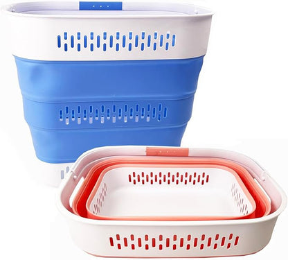 SAMMART 40L Collapsible Plastic Laundry Basket - Image 2