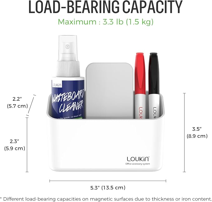 loukin Magnetic Marker Holder Set, Dry Erase Marker Holder, Dry Erase Accessory - Image 5