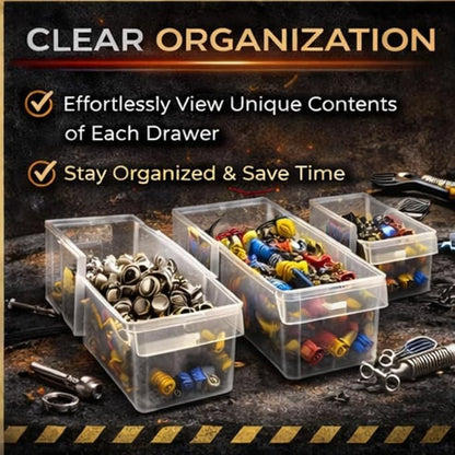 Quantum Storage Systems PDC-60BK 60 Drawers Cabinet Part Organizer 19" H x 15" - Image 5