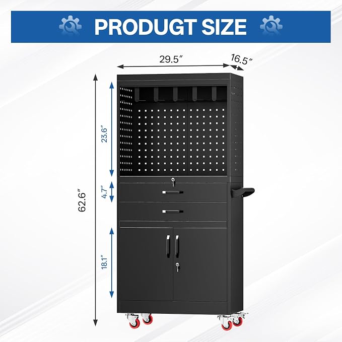 Professional Mobile Tool Cart - Image 3