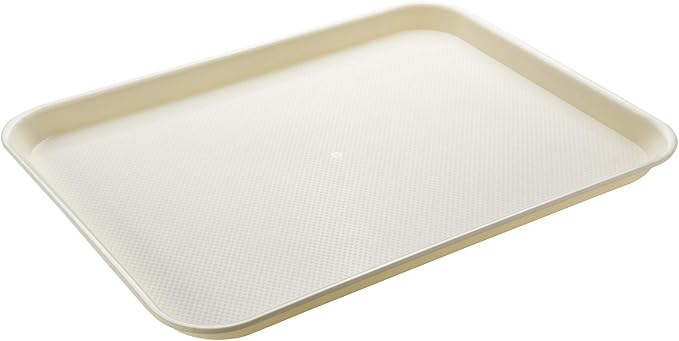 Eslite Rectangular Plastic Serving Trays, Fast Food Serving Cafeteria Trays - Image 2