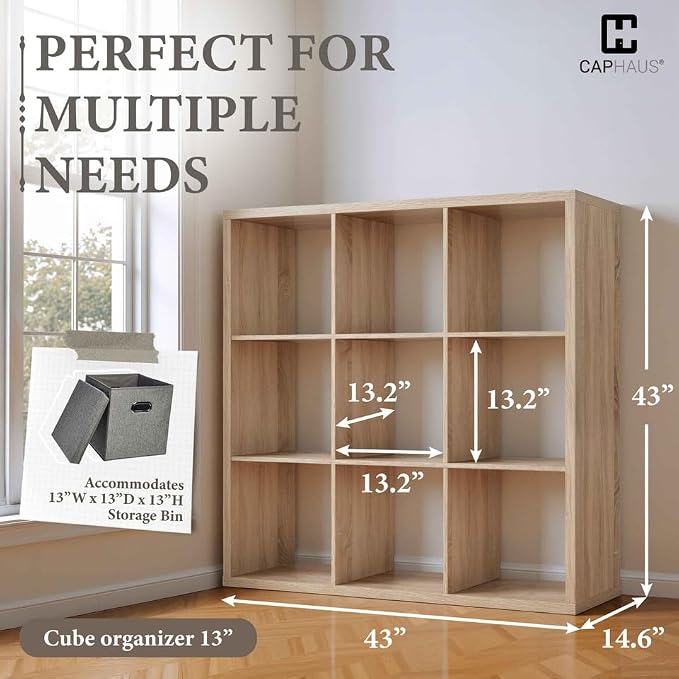 CAPHAUS Sturdy Room 13-Inch Cube Storage Organizer Shelf, - Image 3