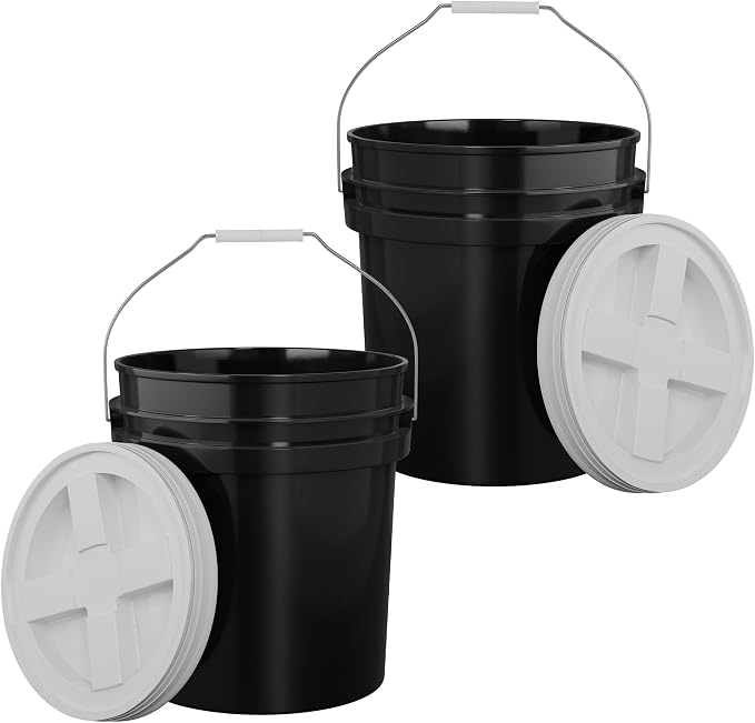 5-Gallon Black Bucket Pail by EconoHome