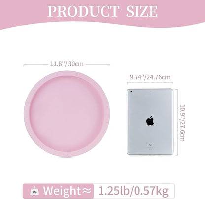Hanobe Pink Round Decorative Tray - Image 4