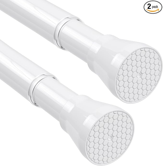 Tension Curtain Rod No Drilling 2 Pack Tension Rods by HAOYUNTE