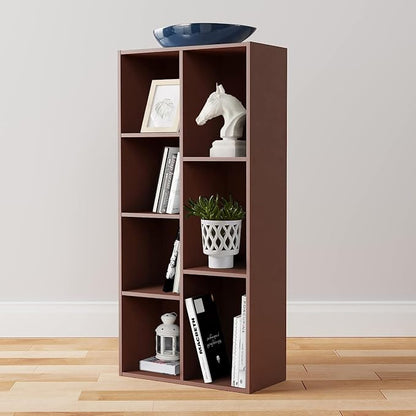Amazon Basics 7 Cube Storage Organizer Bookcase, Sturdy Shelves, Book Shelf - Image 2
