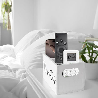 Remote Control Holder, Wooden TV Remote Holder - Image 5