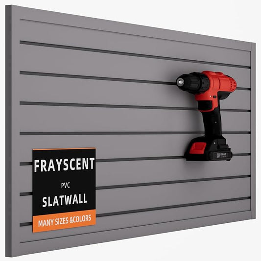 Slat Wall Paneling Garage Slat Wall Storage Systems, Slatwall Panels 4x2 ft PVC by FRAYSCENT