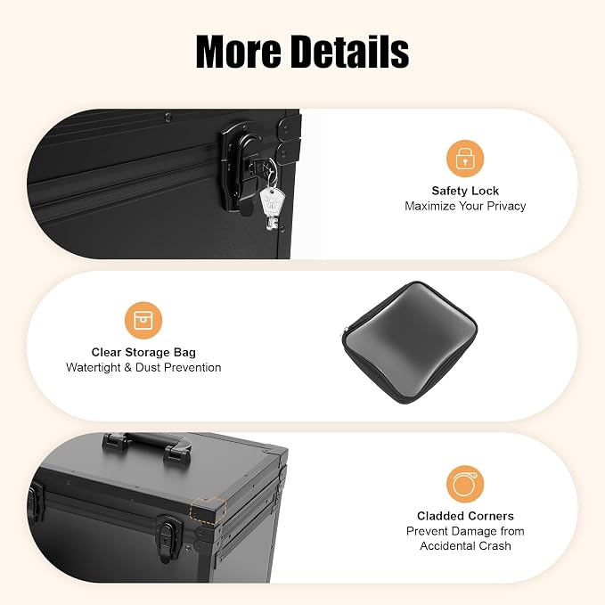 Cosmetic Train Case, Makeup Organizer Travel Case - Image 7
