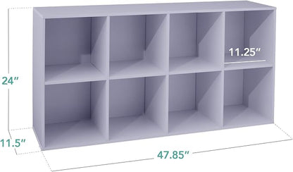 Best Choice Products Kids Bookcase 8-Cube Storage Organizer, 11in Shelf Opening - Image 2