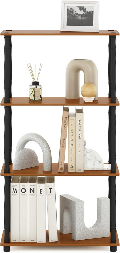 Furinno Turn-N-Tube 4-Tier Multipurpose Shelf Display Rack, Classic Tubes - Image 4