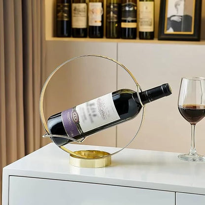 GeLive Gold Wine Bottle Holder Single Bottle Display Stand Freestanding Wine - Image 7