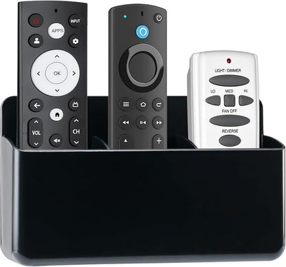 3 Slot Remote Control Holder, TV Remote Holder Wall Pen Storage Accessories by VACONICO