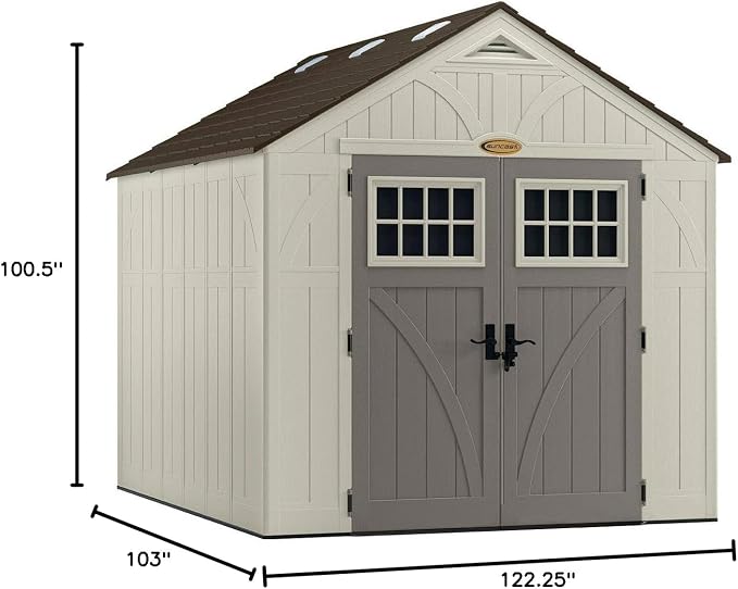 Suncast 8x10 Ft. Outdoor Storage Shed - Image 6