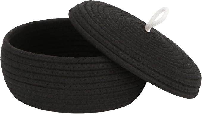 Sea Team Round Cotton Rope Storage Basket by SeaTeam