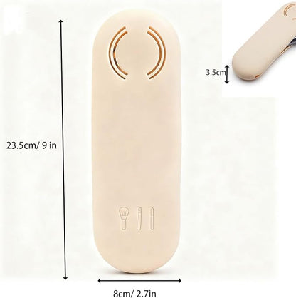 Magnetic Silicone Makeup Brush Holder – Portable Cosmetic Brush Organizer Case - Image 3