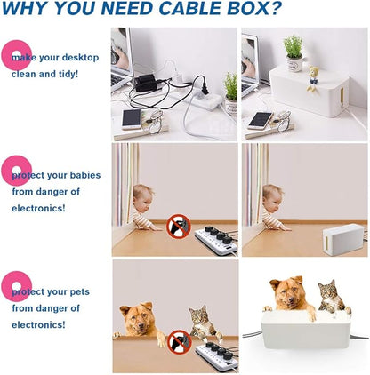 Cable Management Box Organizer, - Image 4
